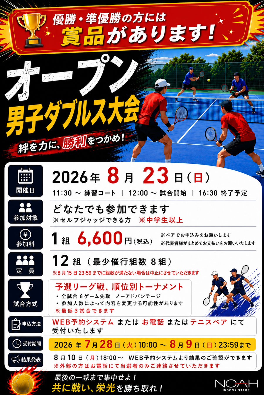 オープン男子ダブルス大会